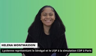 Simulation de la COP des jeunes à PARIS en septembre : Bravo Héléna