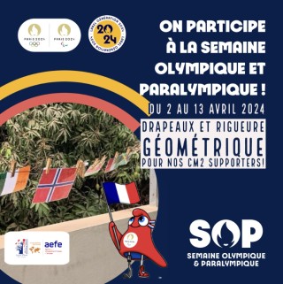 Géométrie et Drapeaux pour la Semaine Olympique et Paralympique