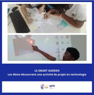 Découverte d’une activité de projet, avec les 4èmes : Le smart garden.